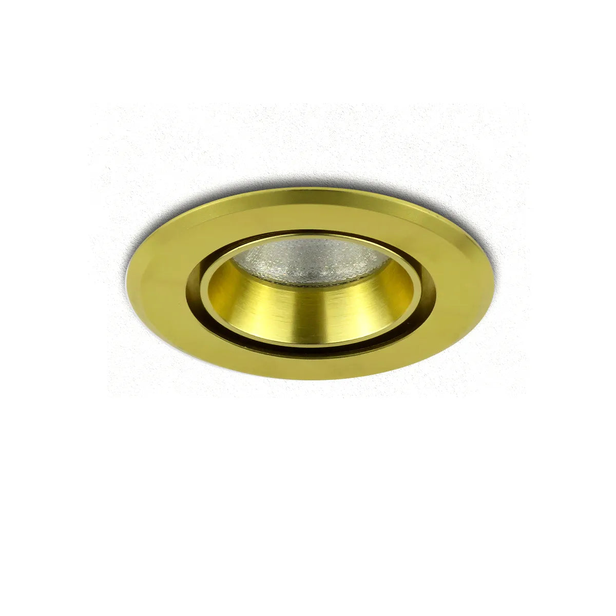 Gold LED Recessed Spotlight 5W ⌀70mm tiltable