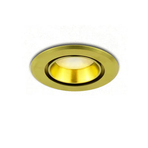 Goldener LED-Einbaustrahler 5W 3000K Warmweiß ⌀70mm schwenkbar