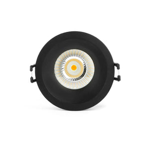 Schwarzer LED-Einbaustrahler 5W 3000K Warmweiß ⌀80mm Blendfrei