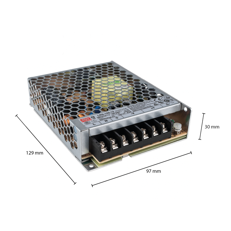 MeanWell LED-Streifen-Netzteil IP20 12V | 100W