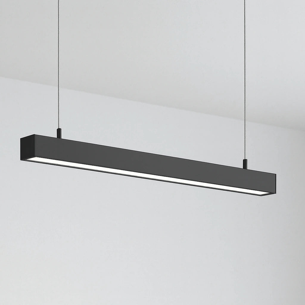Hängende LED-Lichtleiste Schwarz 120cm 36W Anschließbar
