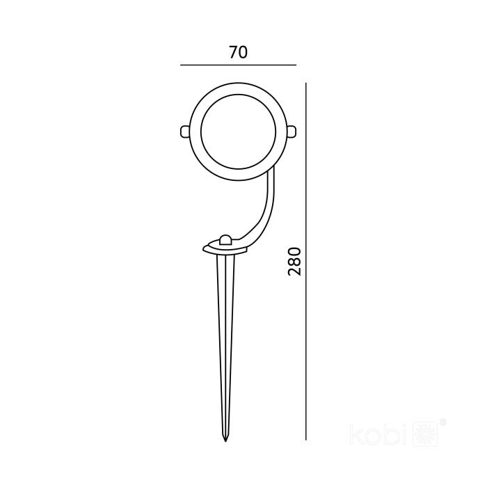 Gartenstrahler GU10 IP65 | Außenstrahler mit Aluminiumgehäuse