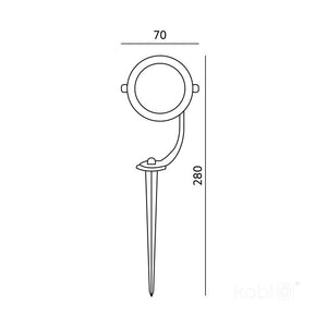 Gartenstrahler GU10 IP65 | Außenstrahler mit Aluminiumgehäuse