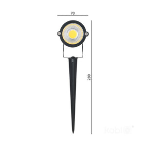 LED Gartenstrahler 5W 80 lm/W schwenkbar | Aluminiumgehäuse IP65