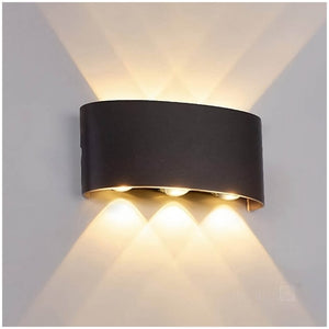 LED Wandleuchte 6W Bi-direktional 180° 166x79mm IP54