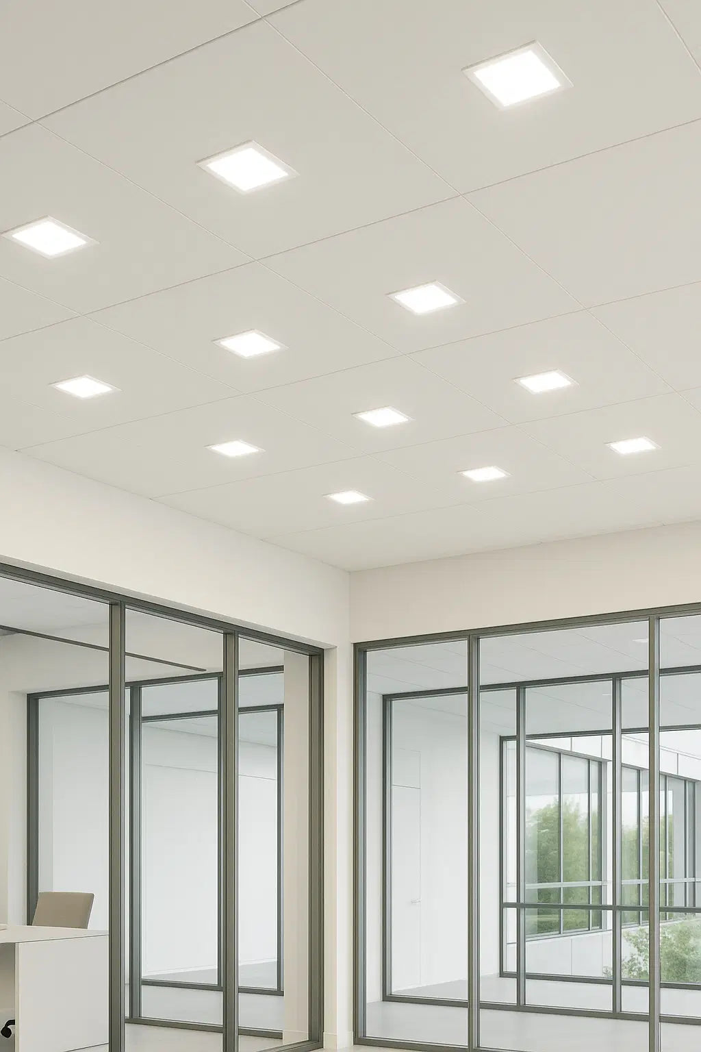 LED-Einbaustrahler 12W - Quadratisch - 170x170mm
