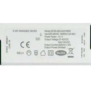 LED-Treiber dimmbar 0-10V 34W 800mA / 38W 900mA / 44W 1060mA