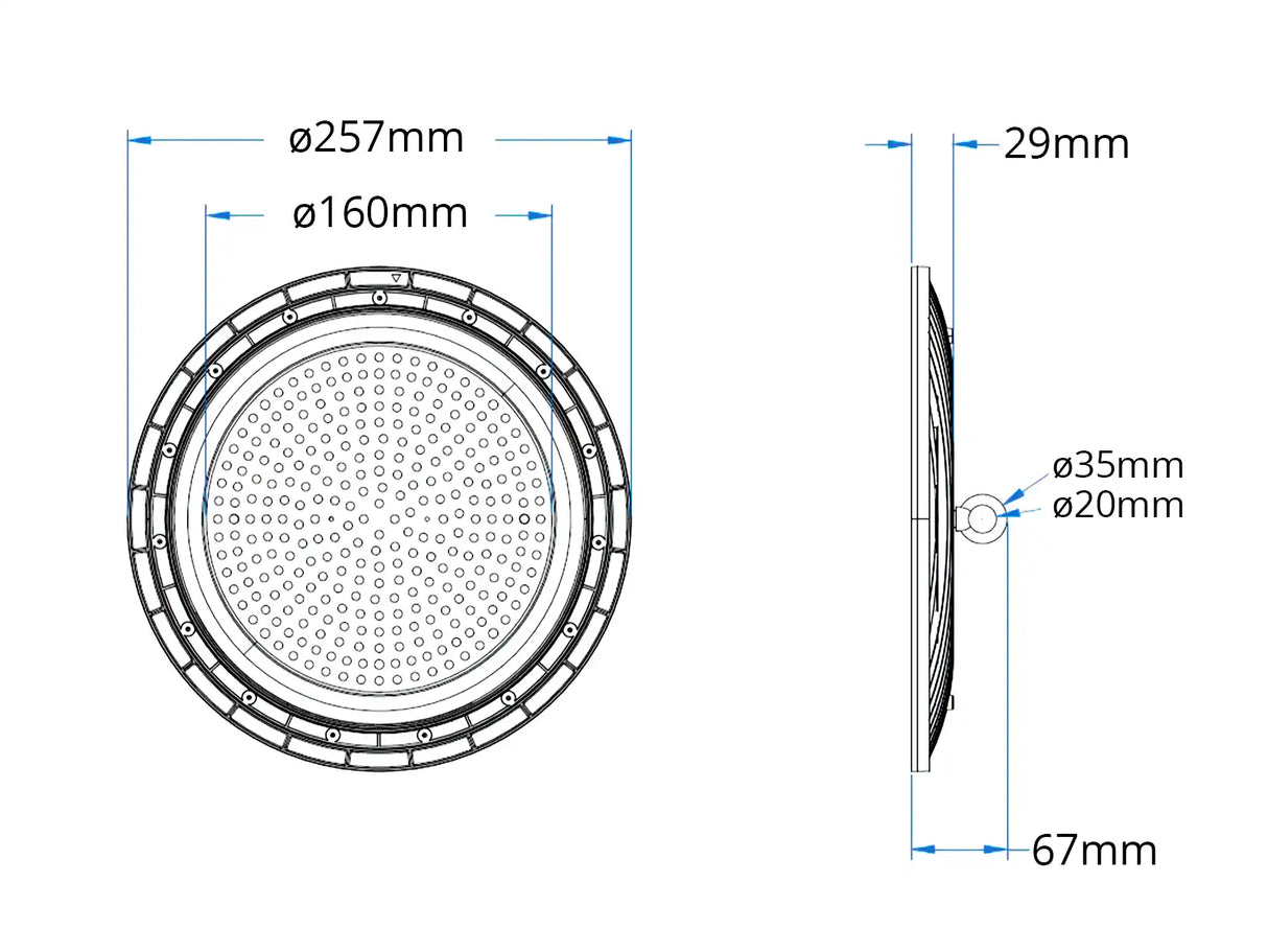 LED Hallenstrahler Basic 100W | 120lm/W