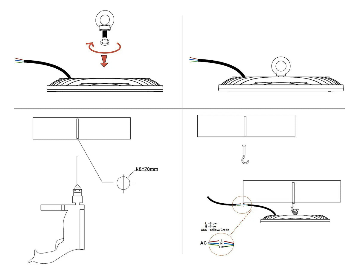 LED Hallenstrahler Basic 150W | 120lm/W