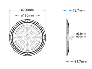 LED Hallenstrahler Basic 150W | 120lm/W