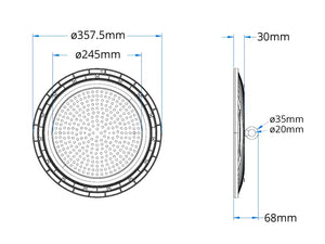 LED Hallenstrahler Basic 200W | 120lm/W