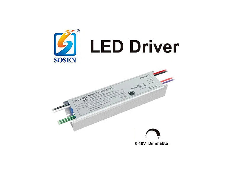 LED-Hallenstrahler linear 276 mm 50 W 150 lm/W Sosen-Treiber dimmbar IP65