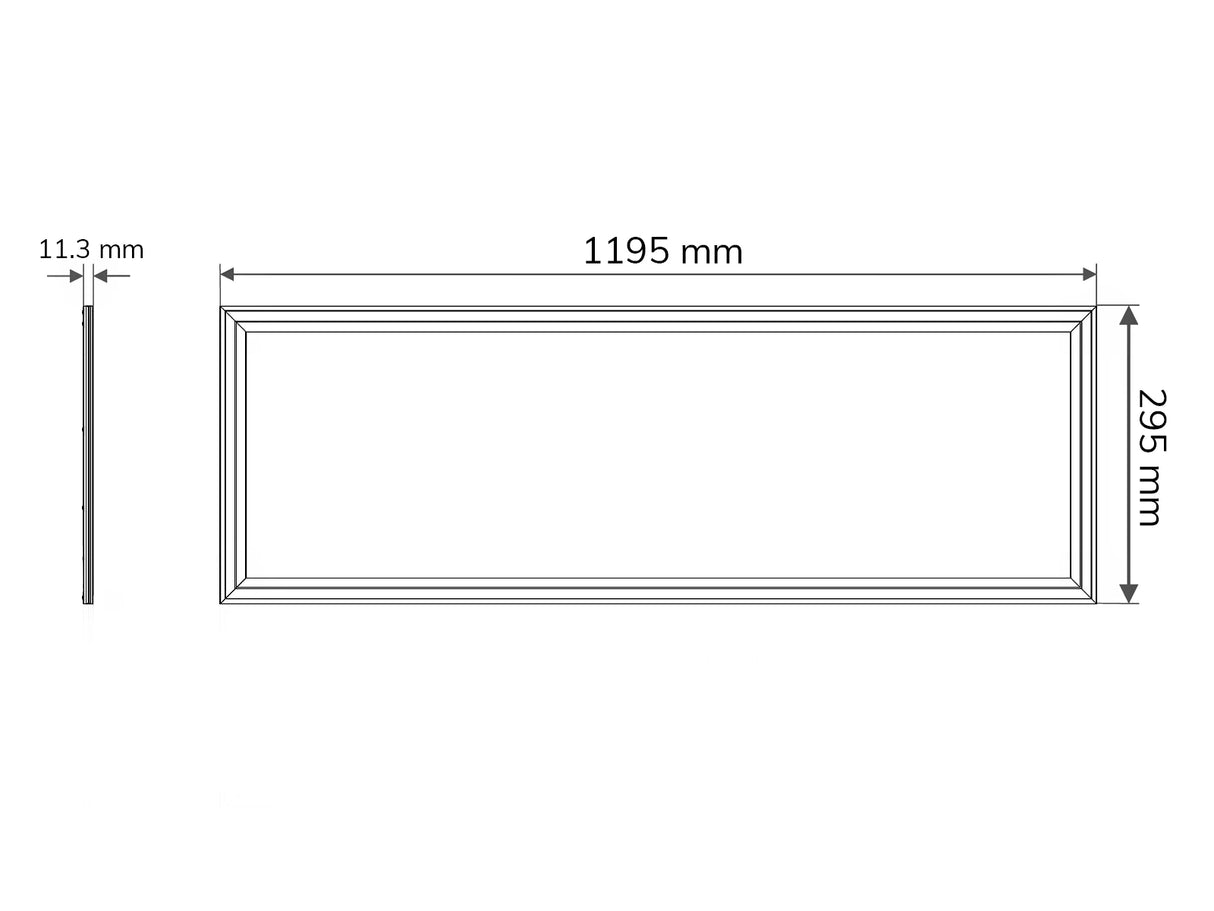 LED-Panel 30x120cm 36W 140lm/W X-High Lumen