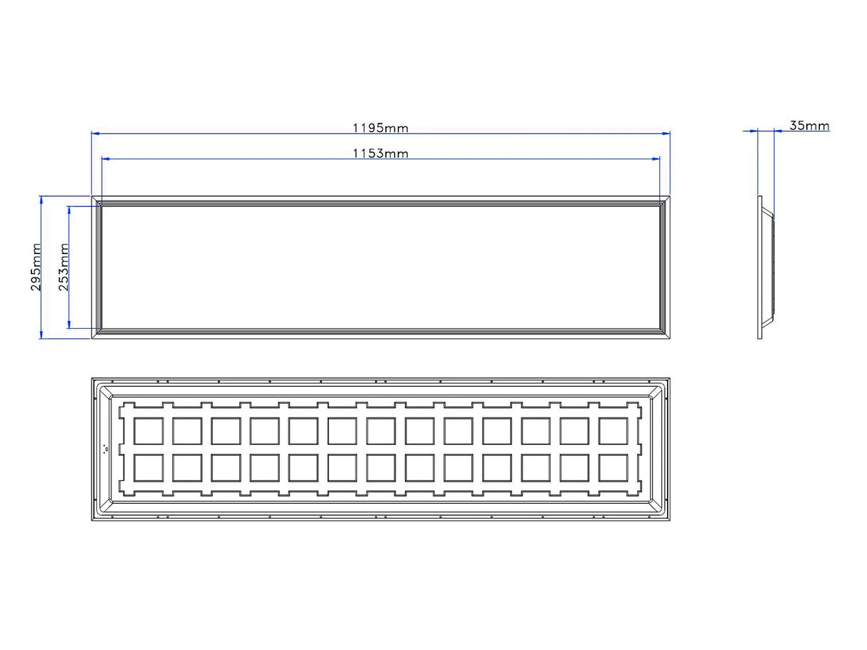 LED-Panel 30x120cm 28W 150lm/W