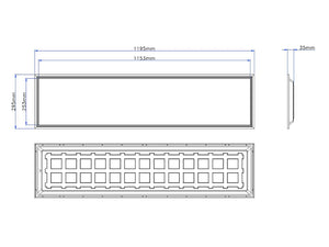 LED-Panel 30x120cm 28W 150lm/W