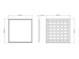 LED Panel 60x60cm 28W 140lm/W - EcoBoost - Flimmerfrei
