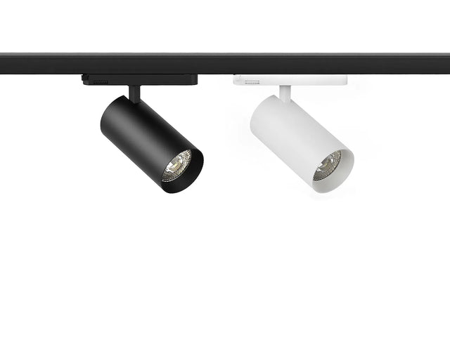 Integrated LED Railspot 3 fase 20W CRI>90 met Philips-driver, zijaanzicht en zwart (foto 1)