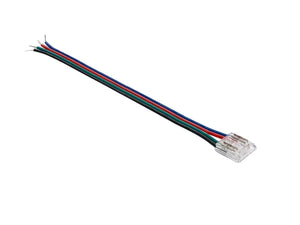 LED COB RGB Streifen Verbinder mit Kabel | 10 mm