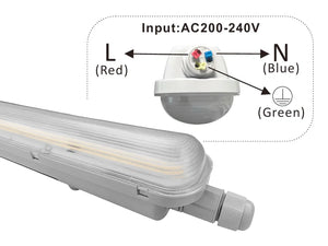 LED-Tri-Proof-Leuchte 120cm 36W IP65 Philips-Treiber 190lm/W