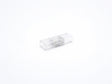 LED Strip 230V RGB koppelstuk 62mm 4-pin IP65, aansluiting en recht van voren (foto 1)