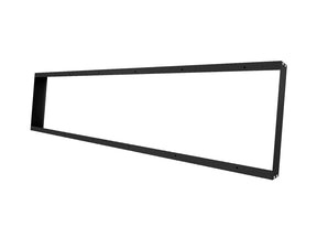 Zwart Opbouw frame LED Paneel 30x120cm - Extra hoog 68mm, opbouwframe en voorkant in beeld