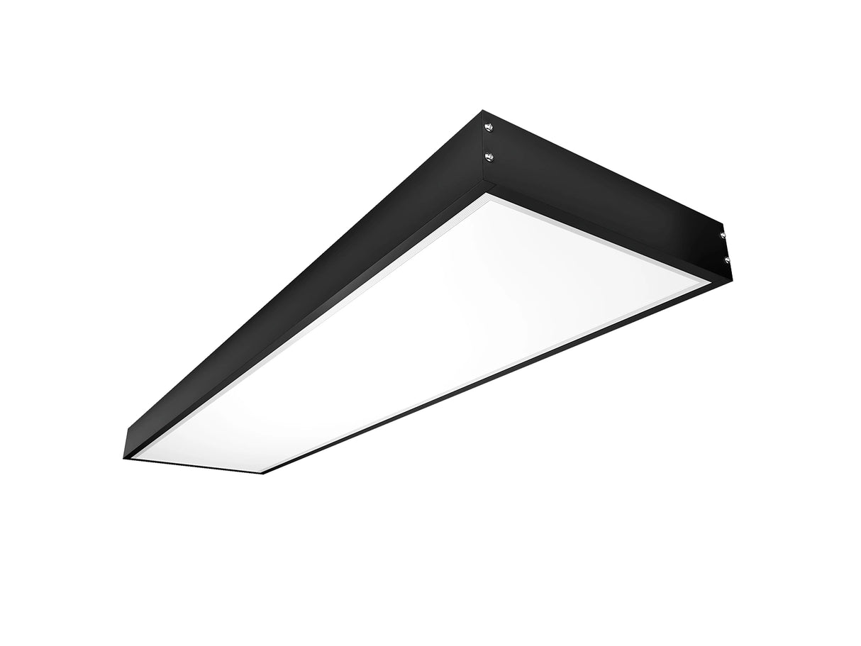Back-lit LED Panel Aufbaurahmen 30x120cm schwarz