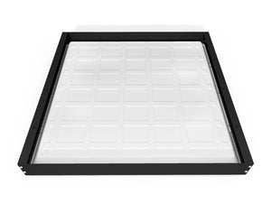 Back-lit LED Panel Aufbaurahmen 62x62cm schwarz