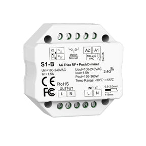 LED Push dimmer 200W RF Triac, default title, productfoto