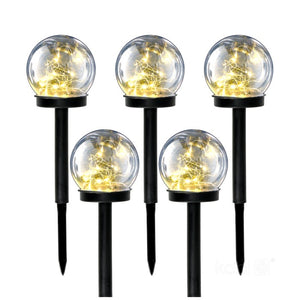 Solar LED Kugelleuchte 0,12W | Set 5 Stück
