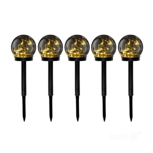 Solar LED Kugelleuchte 0,12W | Set 5 Stück