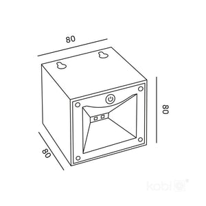 Solar LED Wandleuchte mit einstellbarer Lichtfarbe IP54