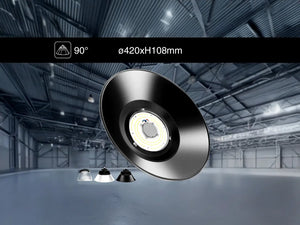 LED UFO Highbay reflector kap 420x108mm Aluminium